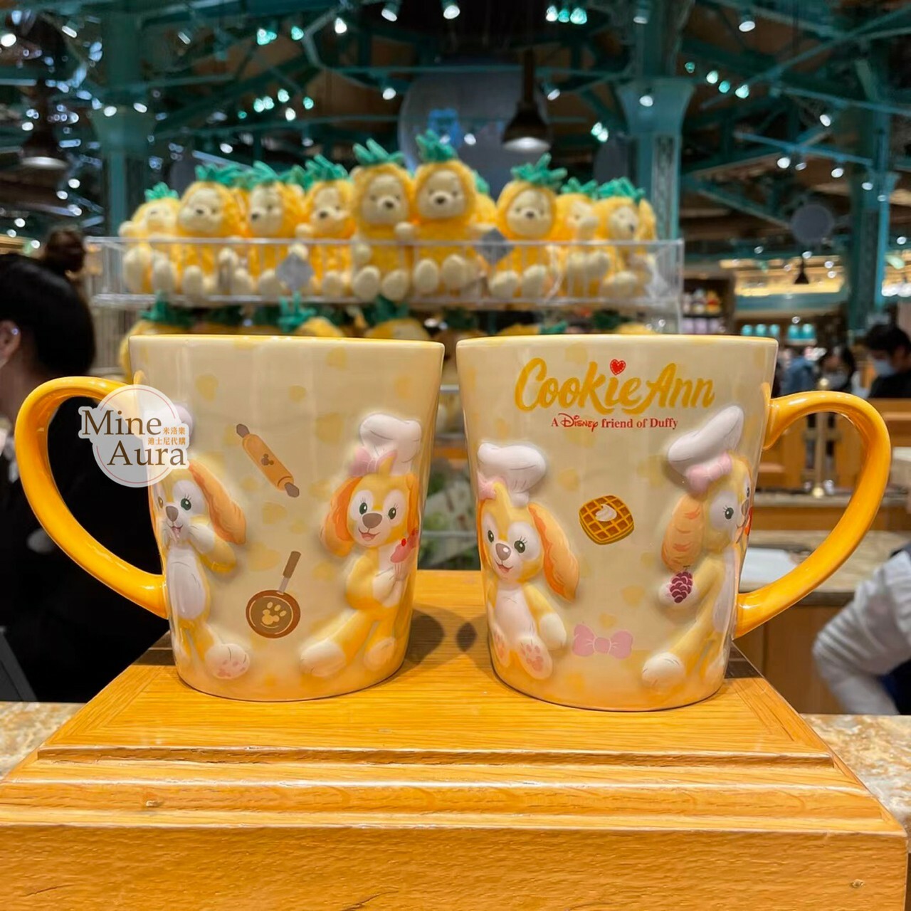 可琦安 餅乾 CookieAnn 立體浮雕 馬克杯 水杯 -上海迪士尼樂園