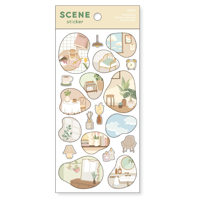 房間 SCENE系列 景物貼紙｜日本MINDWAVE
