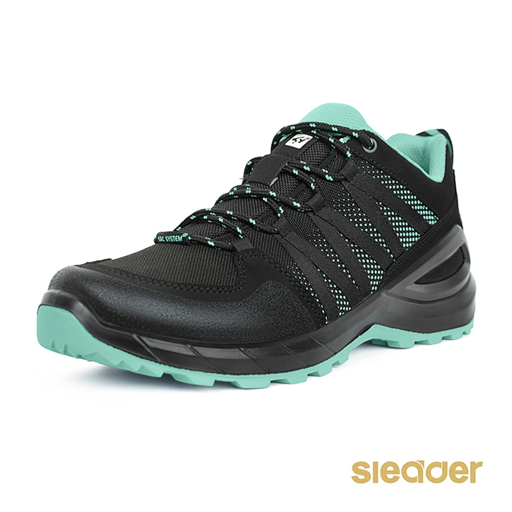 【 Sleader 】SD205黑/綠 探索系列 | 戶外運動防水休閒女鞋