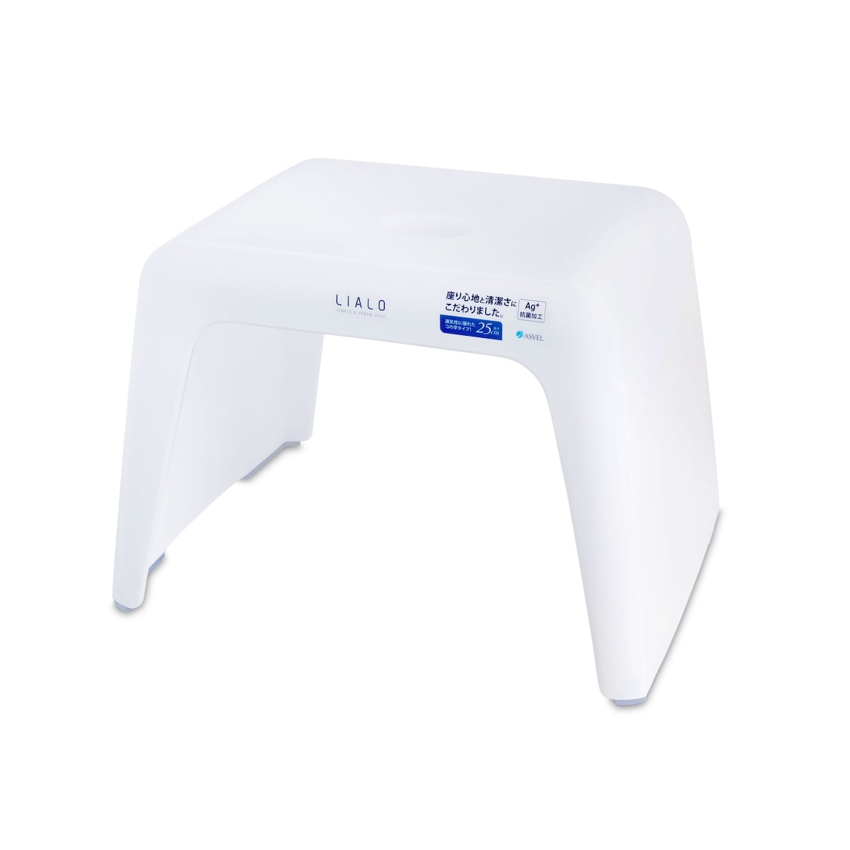 日本品牌ASVEL LIALO H25cm 浴室凳 -白色 -5314-W