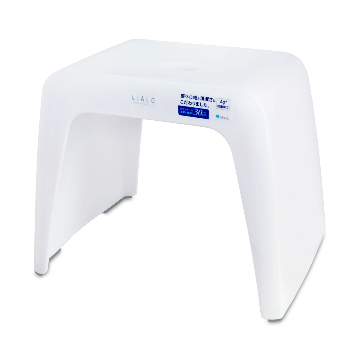 日本品牌ASVEL LIALO H30cm 浴室凳 -白色 -5315-W