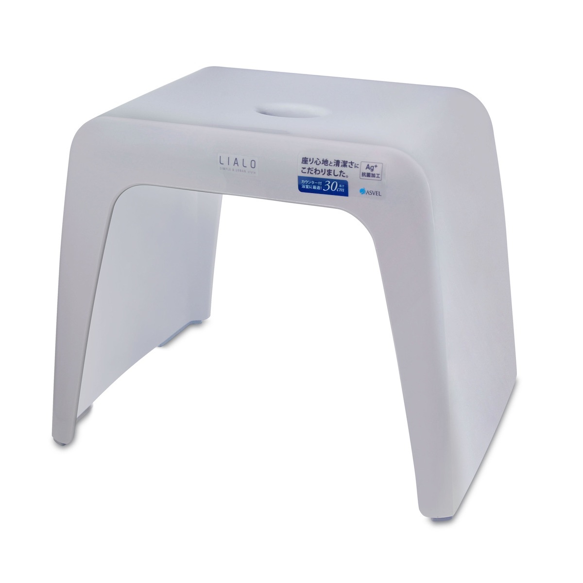 日本品牌ASVEL LIALO H30cm 浴室凳 -灰色 -5315-GR