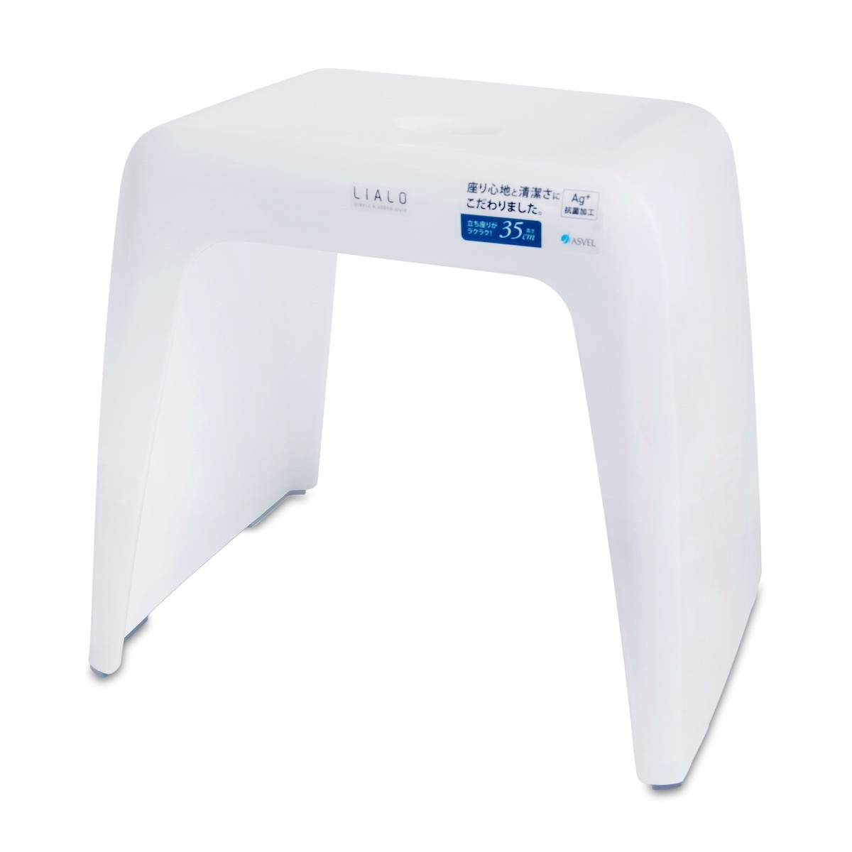 日本品牌ASVEL LIALO H35cm 浴室凳 -白色 -5316-W