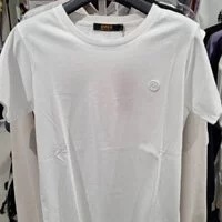 [S] EVISU BASIC WAFFLE POINT PLAIN SHORT SLEEVE T-SHIRT,WHITE [FINAL SALE], ES2UTS902-WHITE (SEV118)