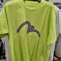 [S] EVISU UNI LOOSE FIT HILLS FSW CHARACTER SHORT SLEEVE T-SHIRT,YELLOW GRREN, ES2UTS761-YELLOW GREEN (SEV122)