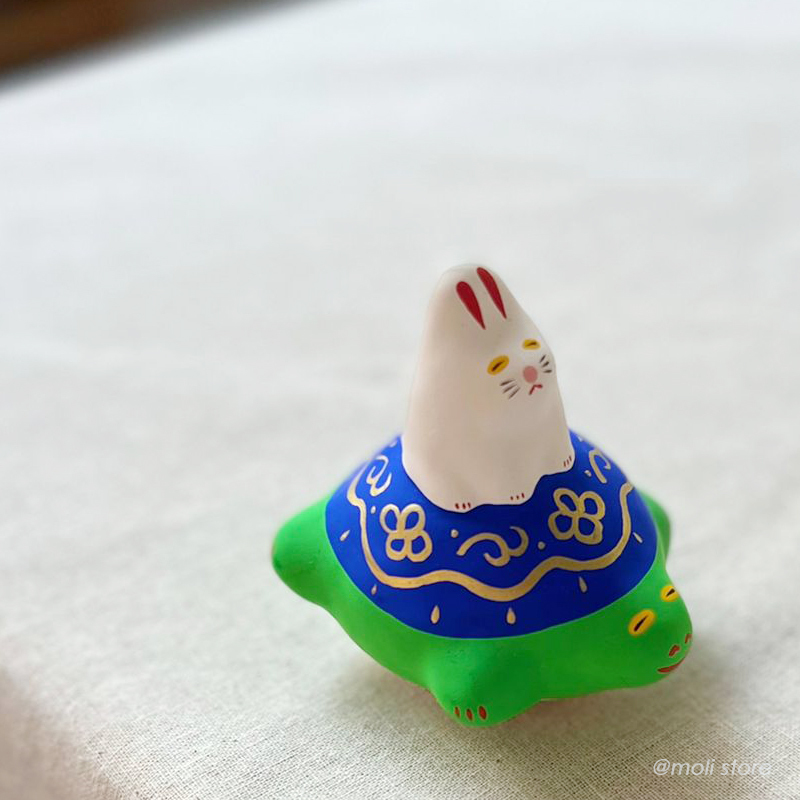 手工陶器 兎と亀｜瀨戶陶芸社玩具工房