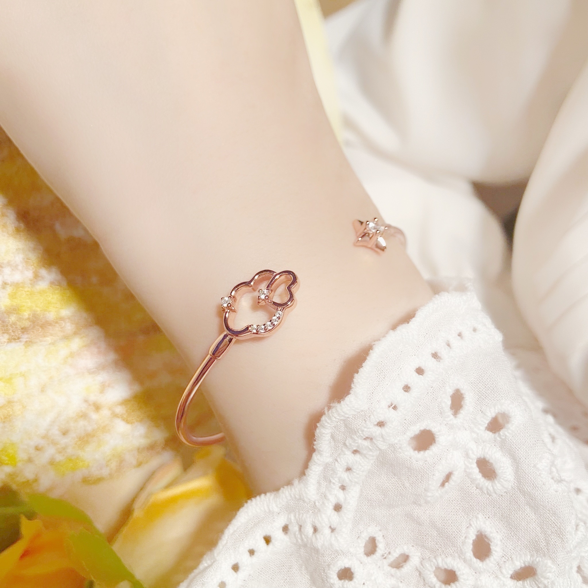 | 925 Silver・White Gold・Rose Gold | Sky Dream Bracelet（Silver / Rose Gold） | BR0743 |