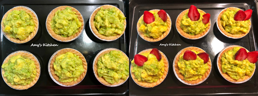 【酪梨草莓塔】Avocado Strawberry Tart
