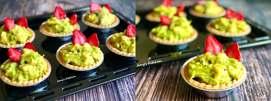 【酪梨草莓塔】Avocado Strawberry Tart
