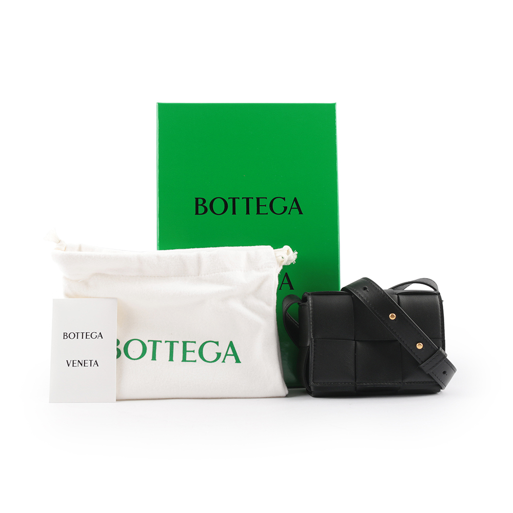 【BOTTEGA VENETA】小羊皮Cassette迷你編織包