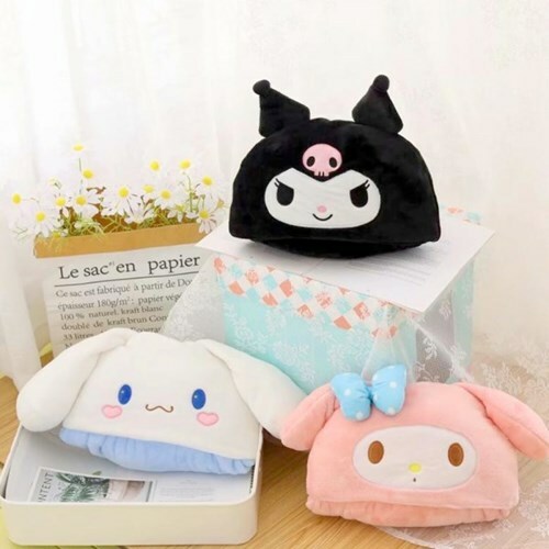 【現貨】韓國三麗鷗 KITTY 大耳狗 美樂蒂 連帽披風法蘭絨毛毯