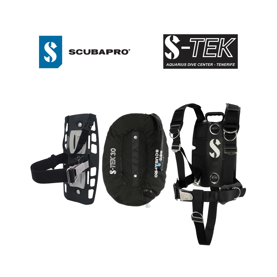 Scubapro S-TEK 背囊式BCD鋁合金背版組合30磅