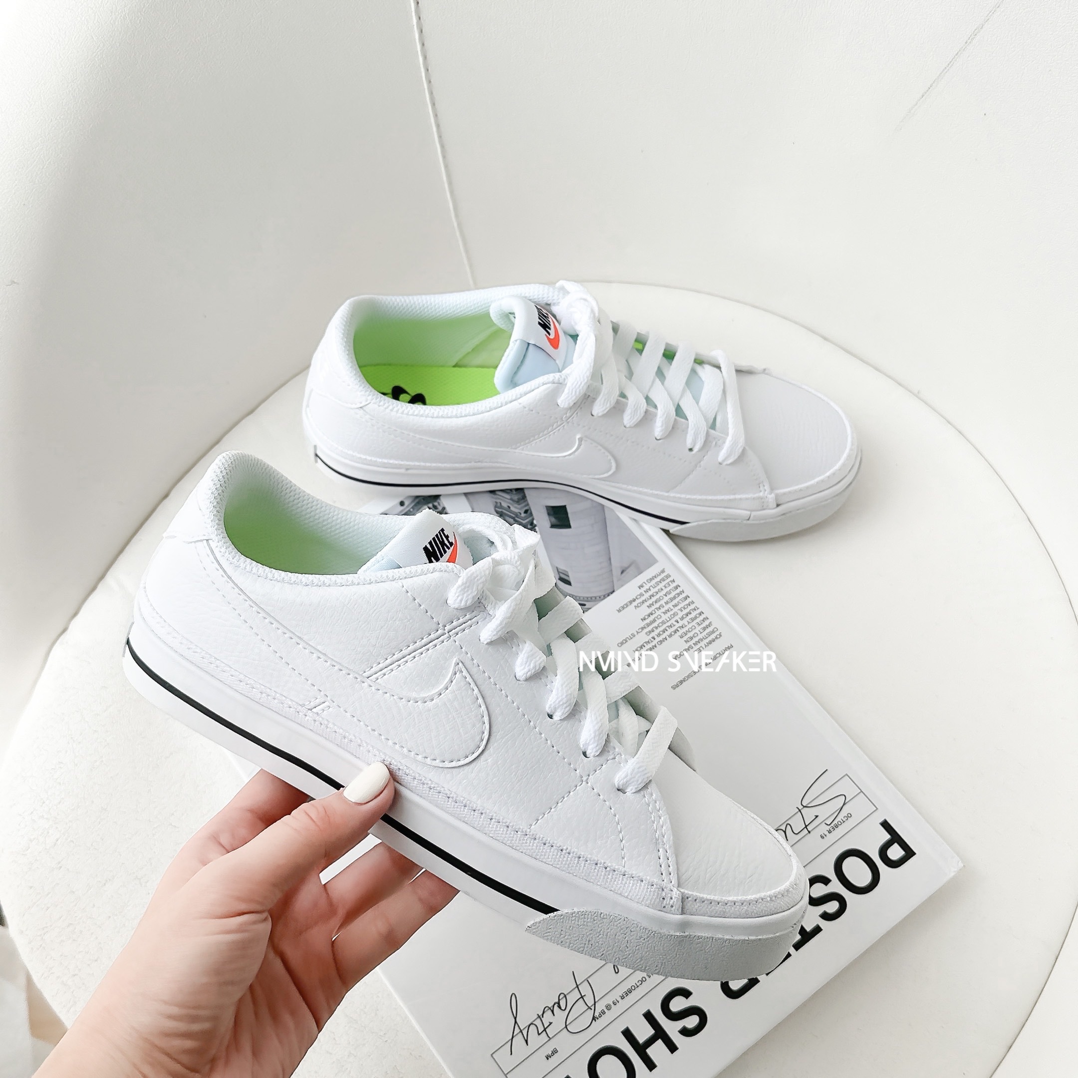 Nike Court Legacy NN 白色皮革 (DH3161-101)