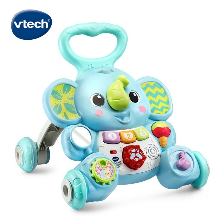 《 英國Vtech 》 趣味小象聲光學步車