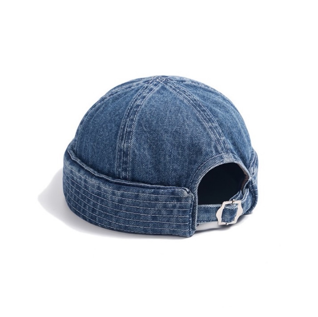 新款水洗牛仔水兵帽