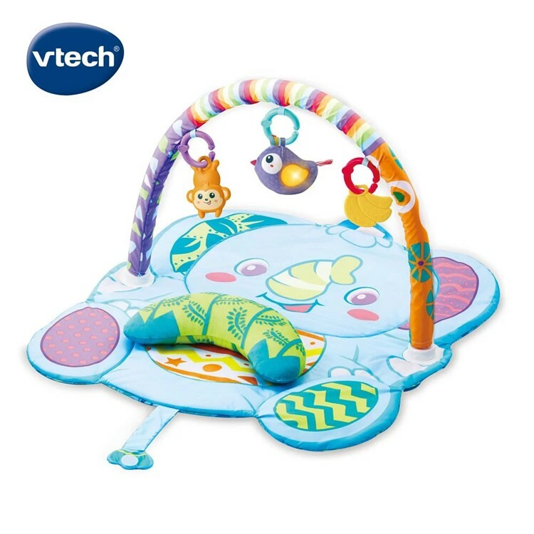 《 英國Vtech 》 探索學習小象健力毯