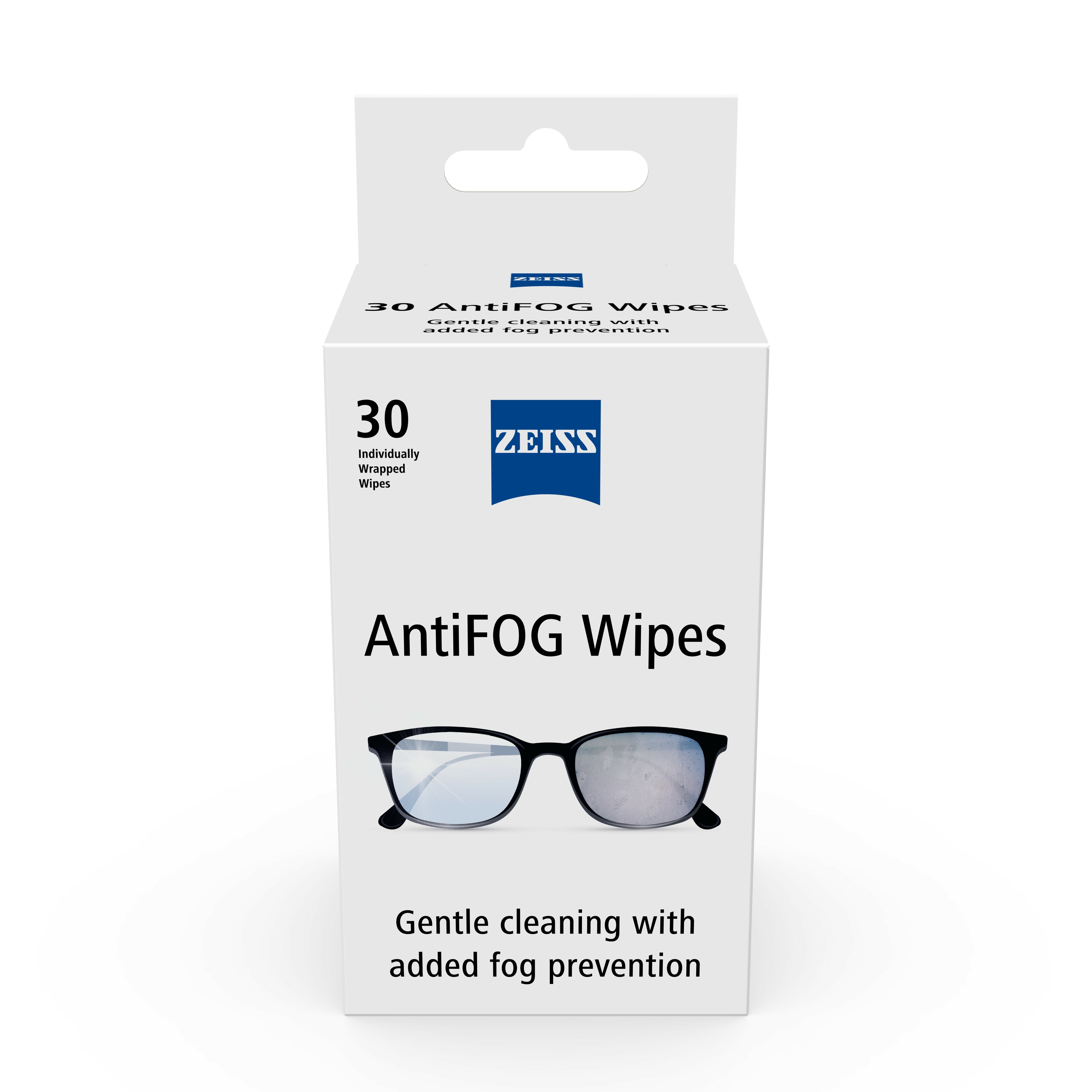 【ZEISS 蔡司】AntiFog Wipes 專業光學清潔防霧拭鏡紙 /30張