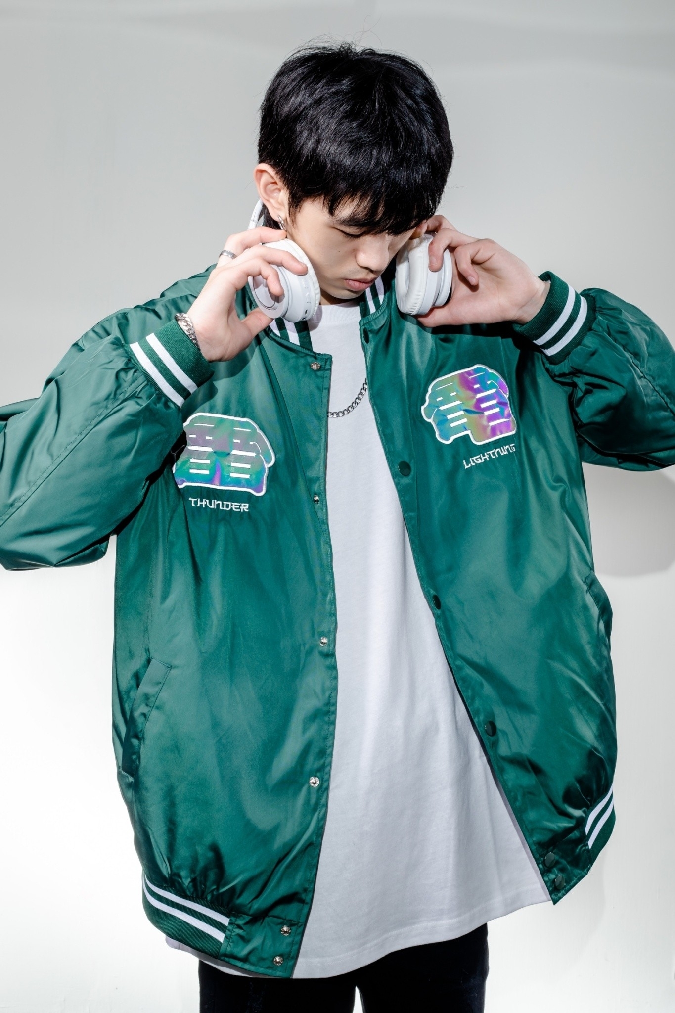 XCTRL 雷電棒球外套-綠