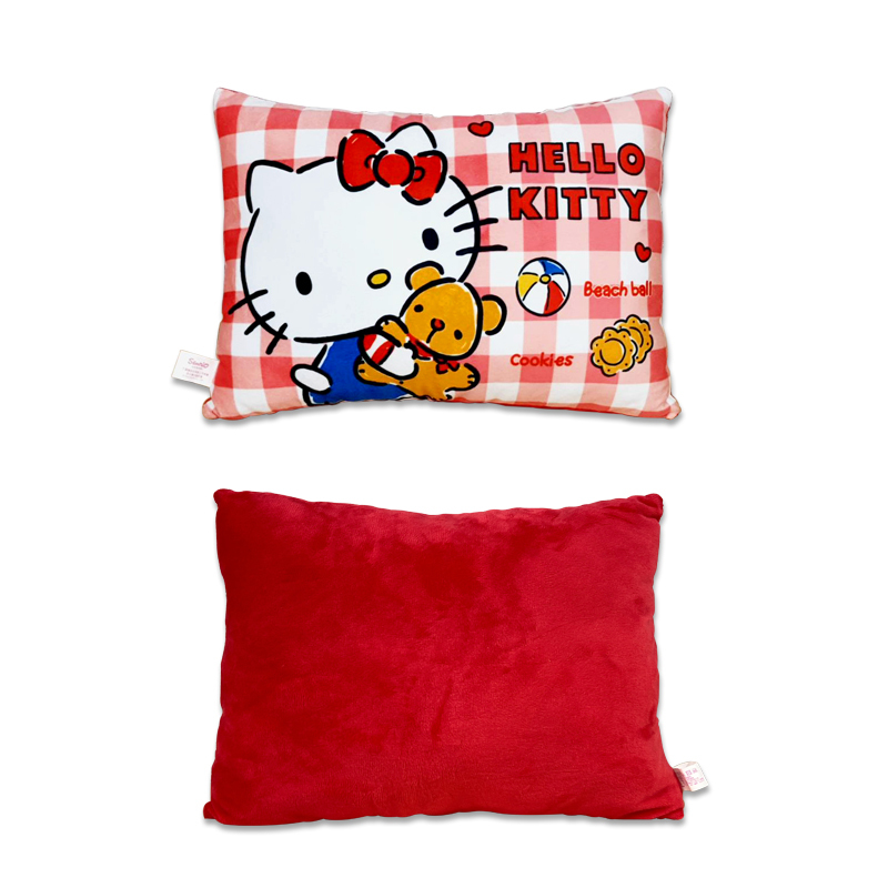 三麗鷗QQ午安枕-HELLO KITTY.美樂蒂
