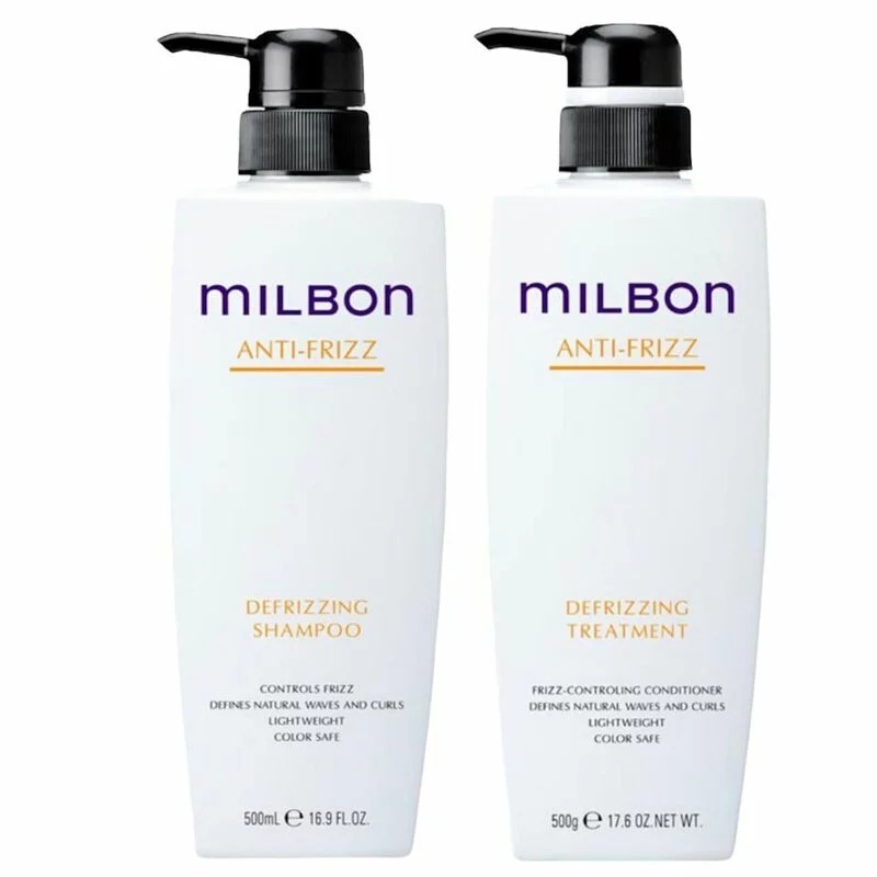 Milbon Anti-Frizz Defrizzing Shampoo+Treatment 柔軟抗毛躁洗護套裝