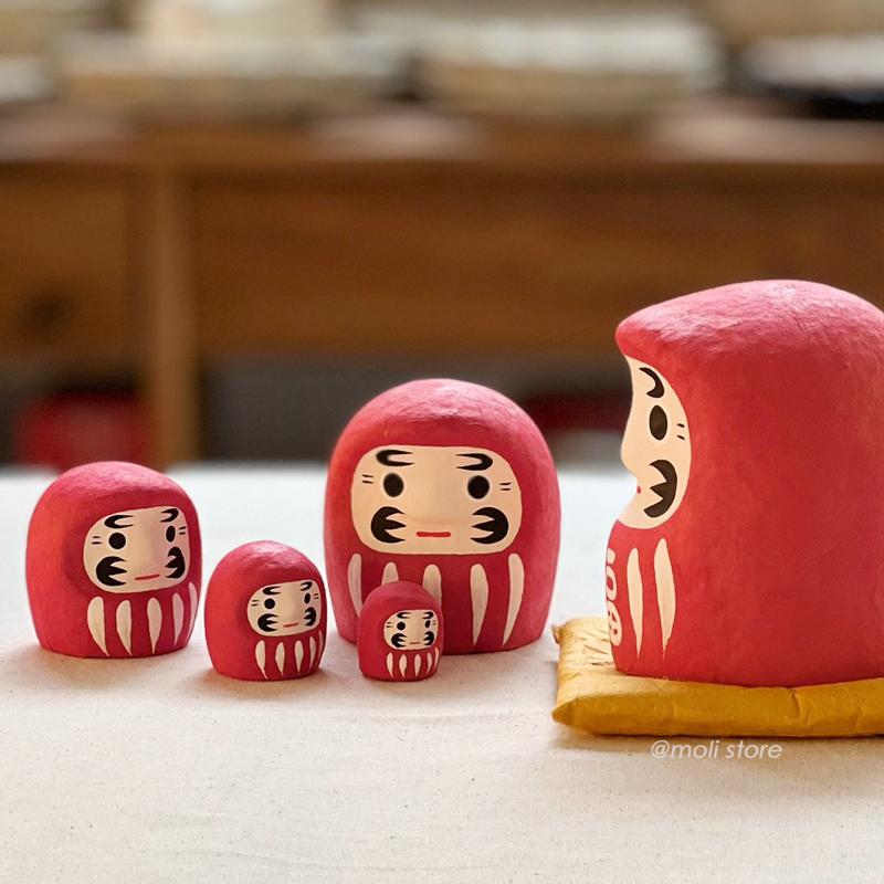 手工和紙俄羅斯娃娃 赤達摩｜一千乃