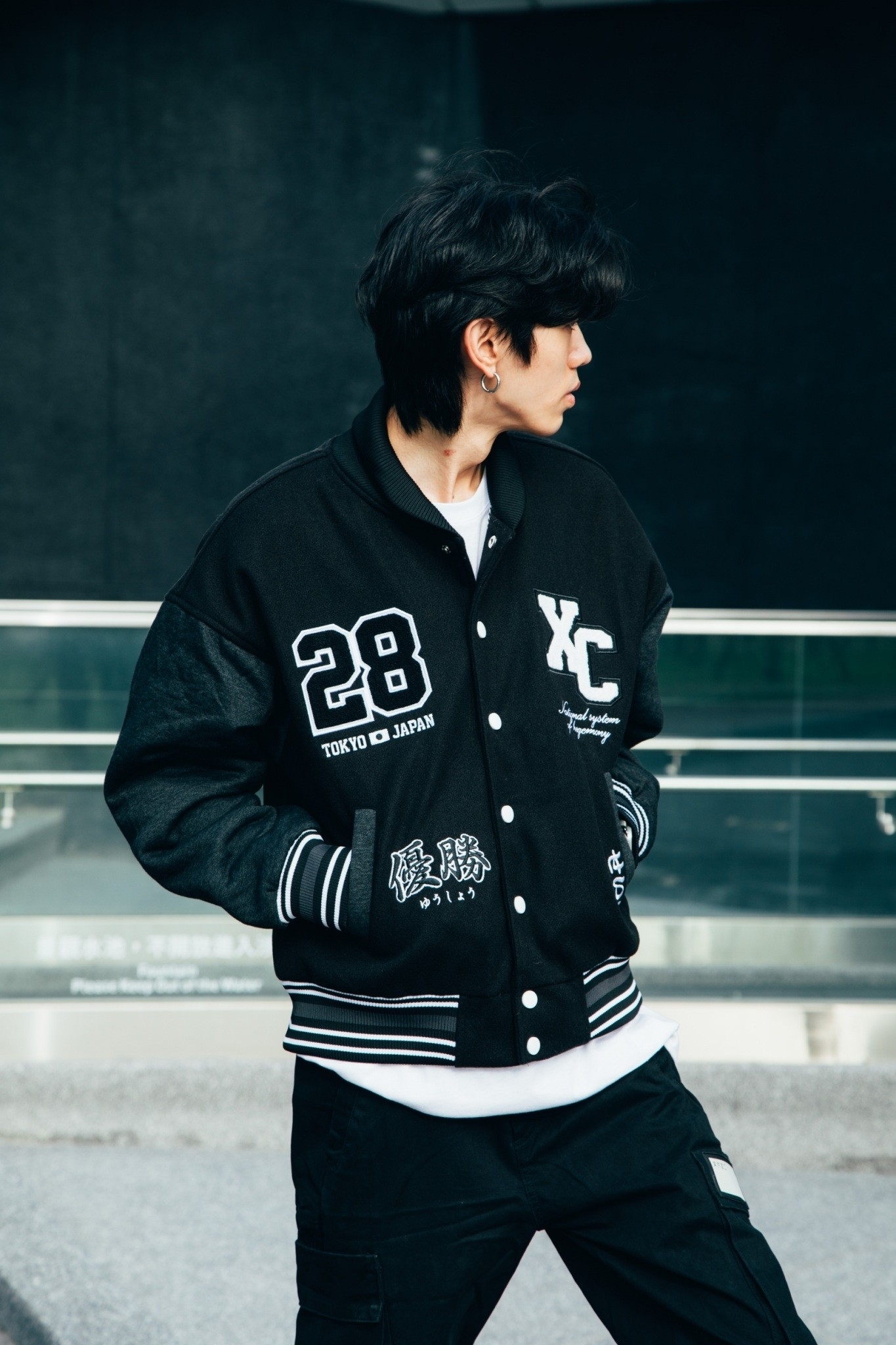 XCTRL 全國制霸棒球外套-黑灰