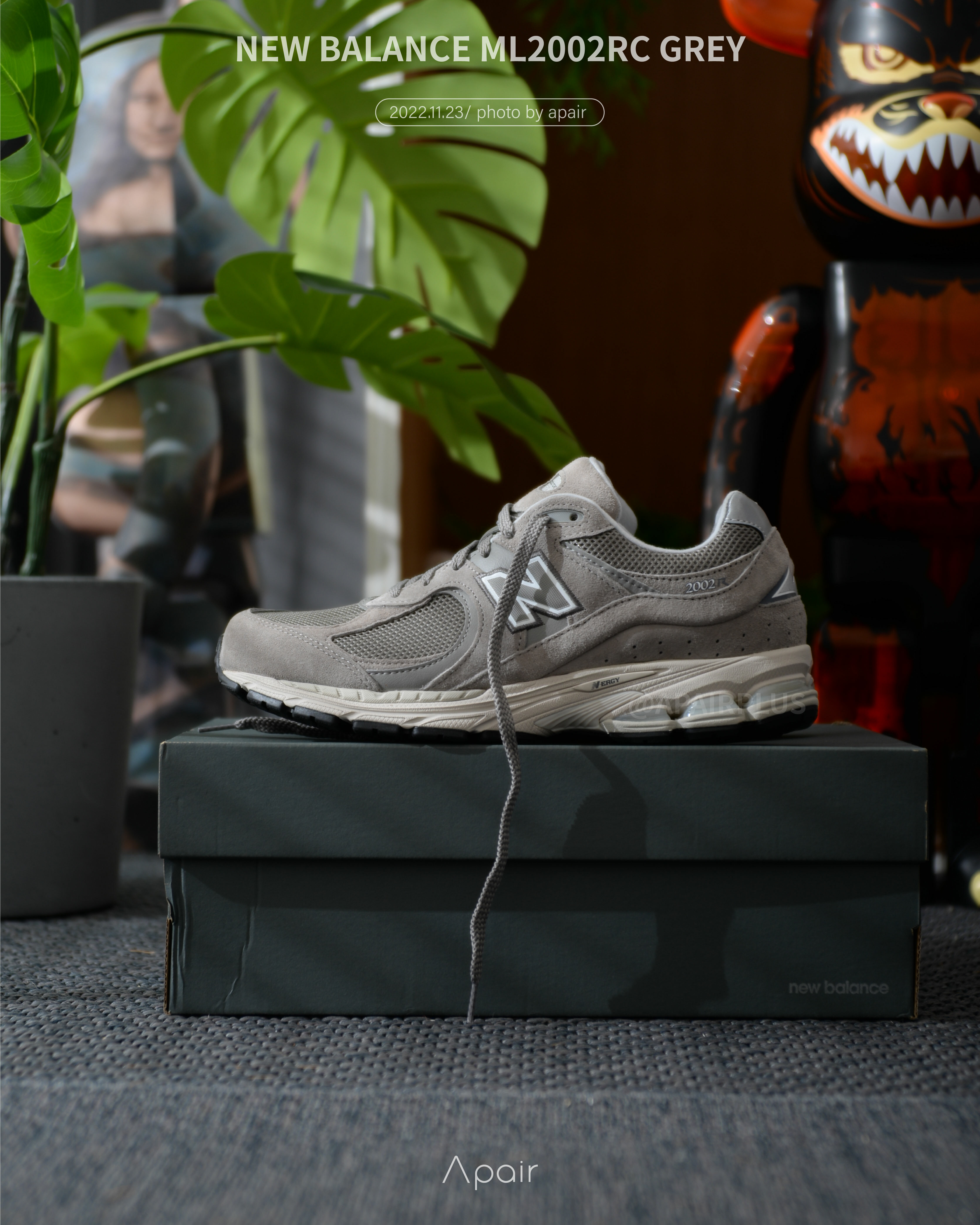 【APAIR】預購 New Balance 2002R 元祖灰 ML2002RC 男女同款