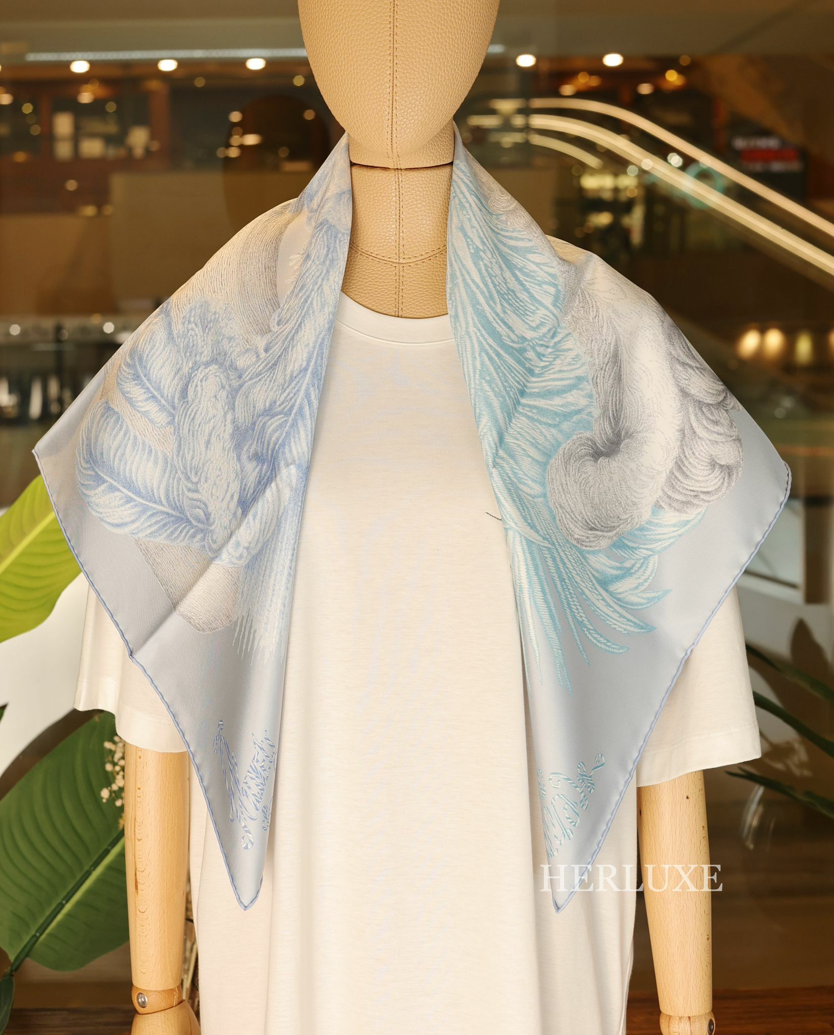 Scarf 100% soie 90 × 90cm