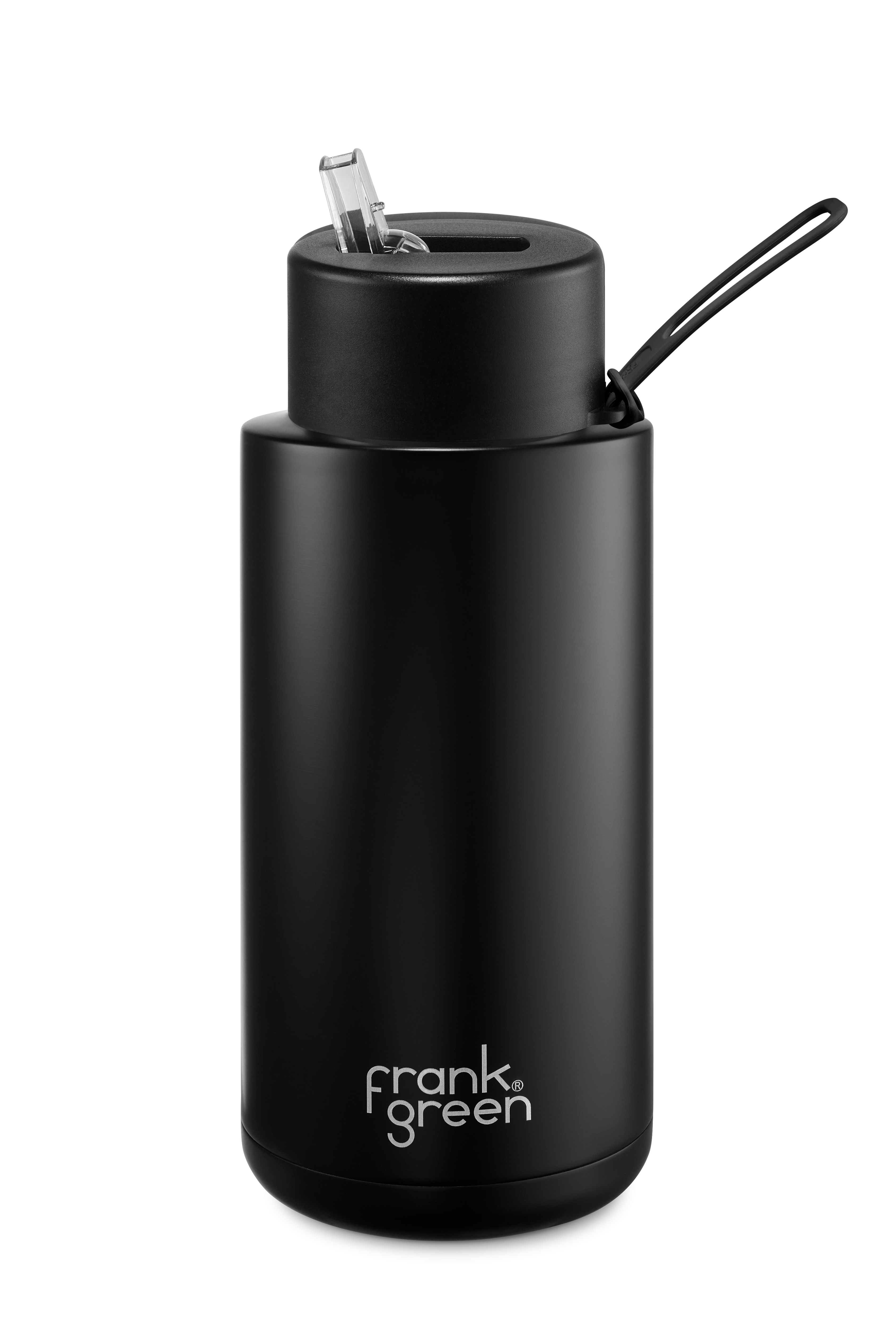 Black Ceramic Reusable Bottle - 34oz / 1,000ml | FRANK GREEN