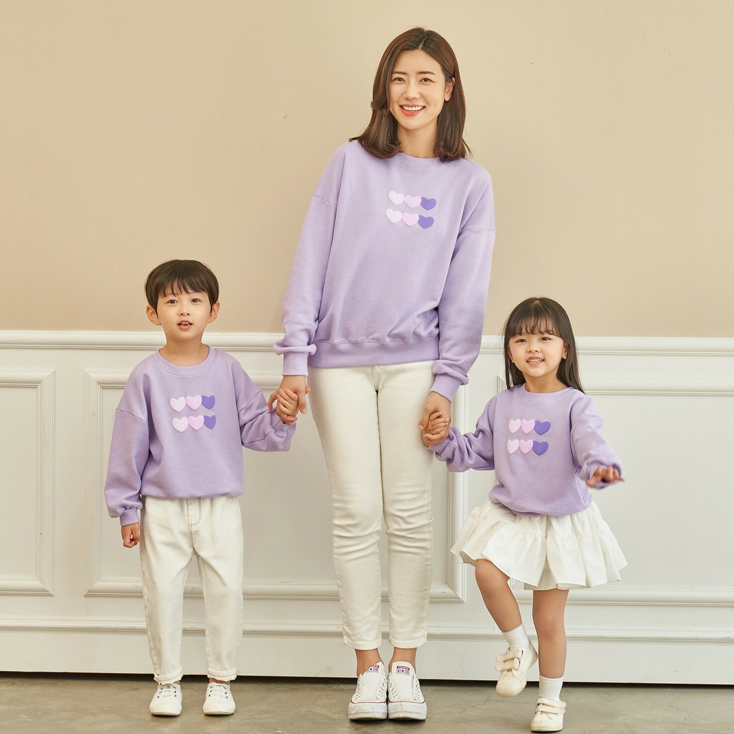 現貨 親子款 薰衣草紫色愛心上衣