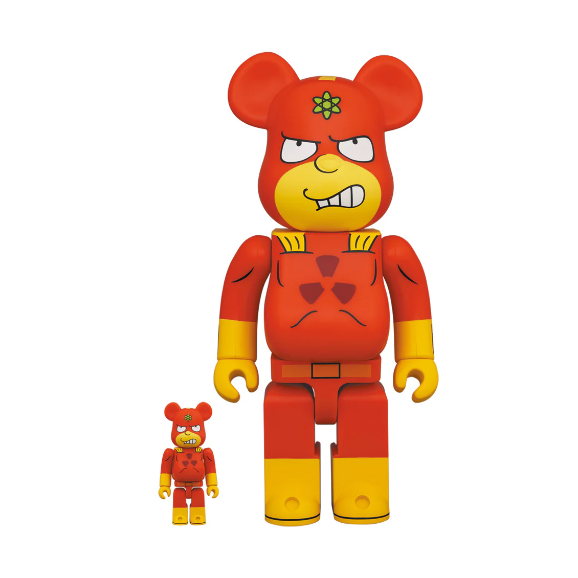 BE@RBRICK THE SIMPSONS RADIOACTIVE MAN 400%+100% 辛普森輻射人