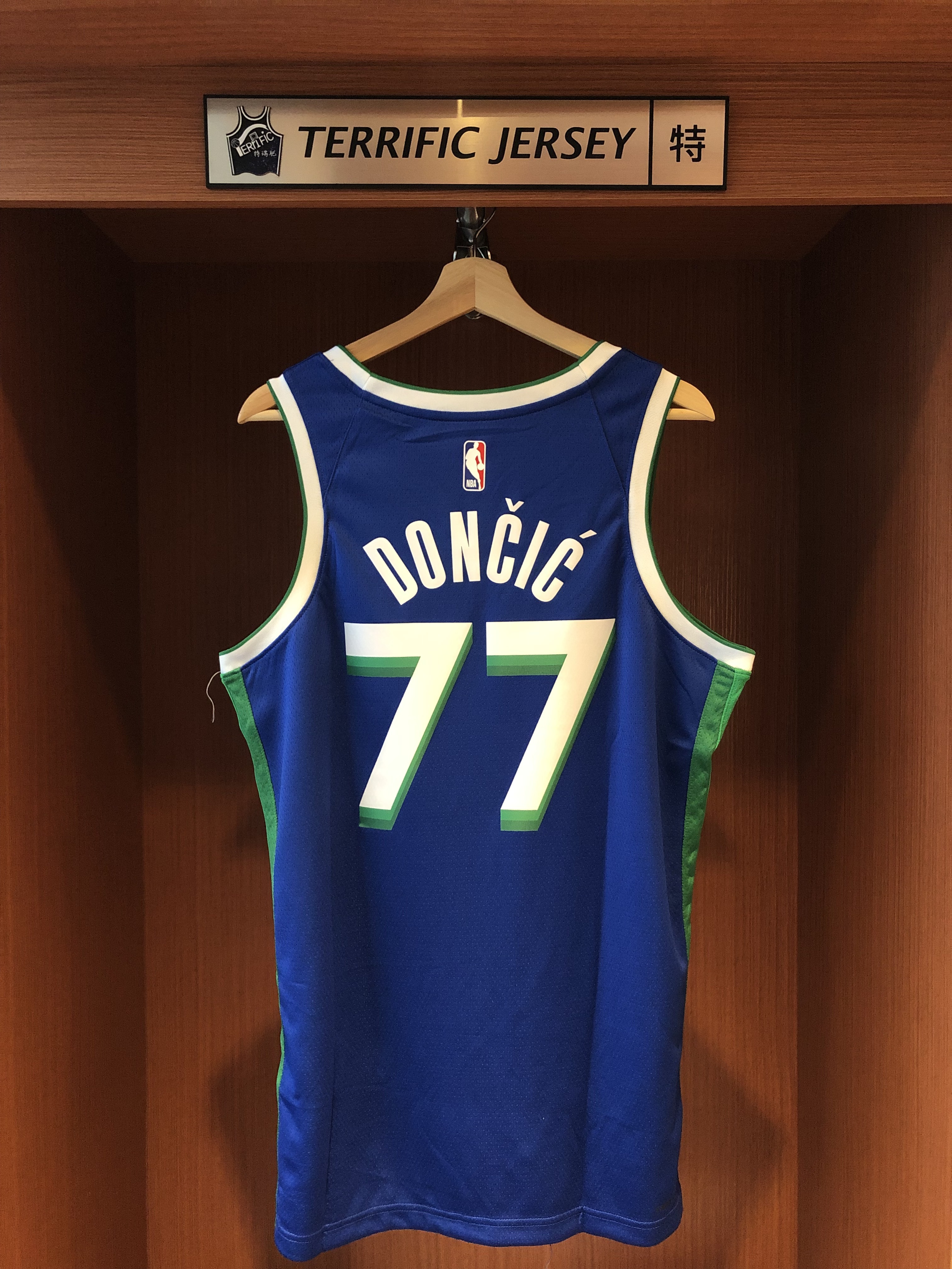 NBA球衣 Luka Doncic 達拉斯小牛城市 藍綠 City Nike Swingman 球迷版 熱轉印 全新