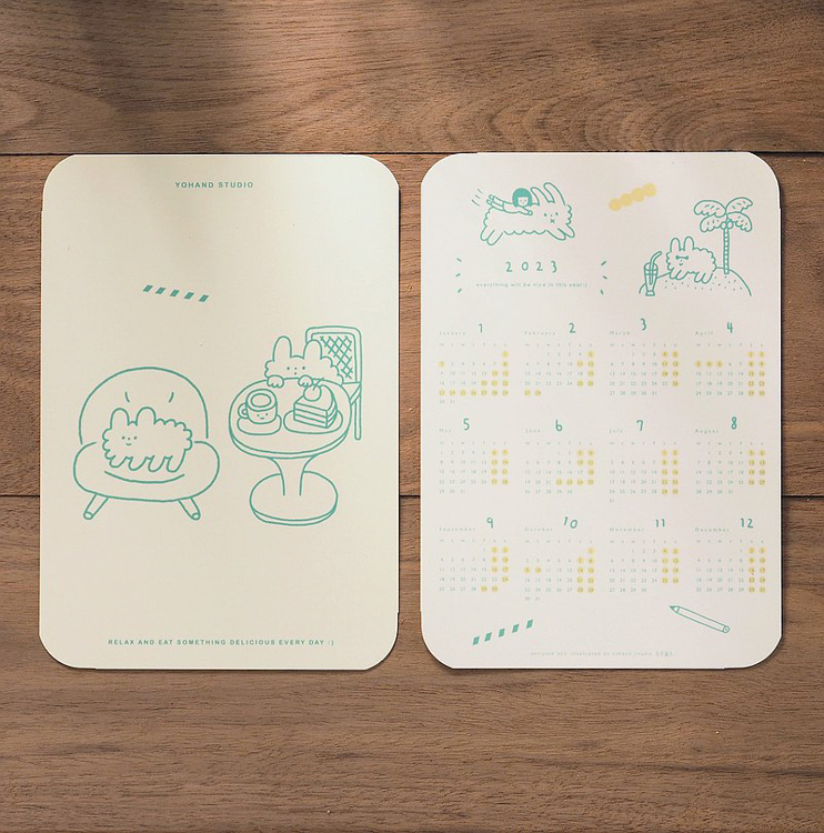 右手超人｜絕版｜月份墊板｜2023｜D