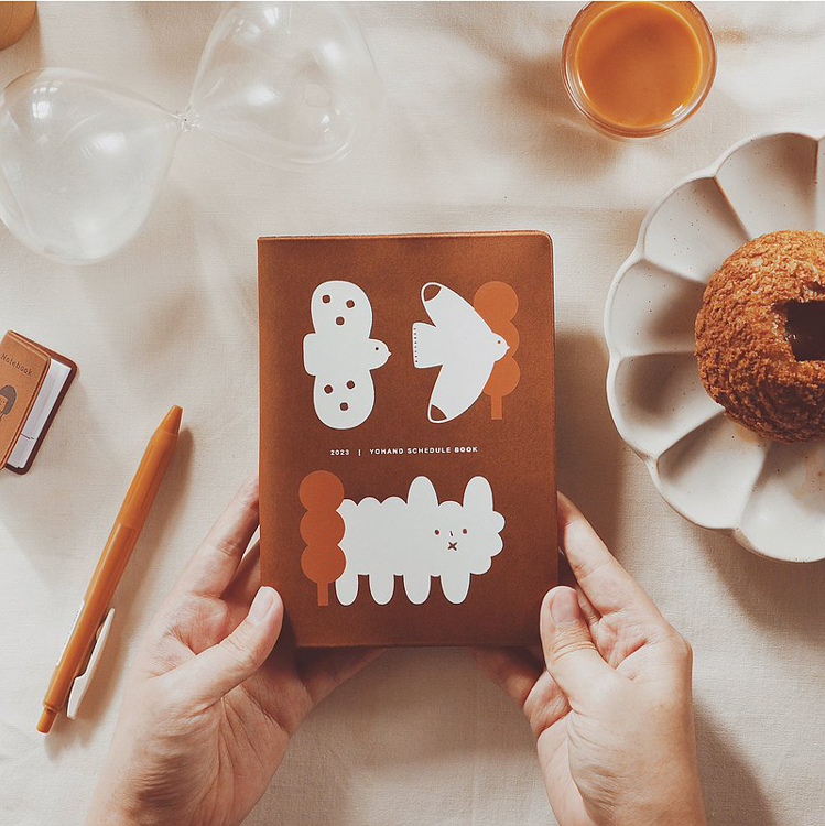 右手超人｜絕版｜2023 月記事小手帳｜鳥和雲