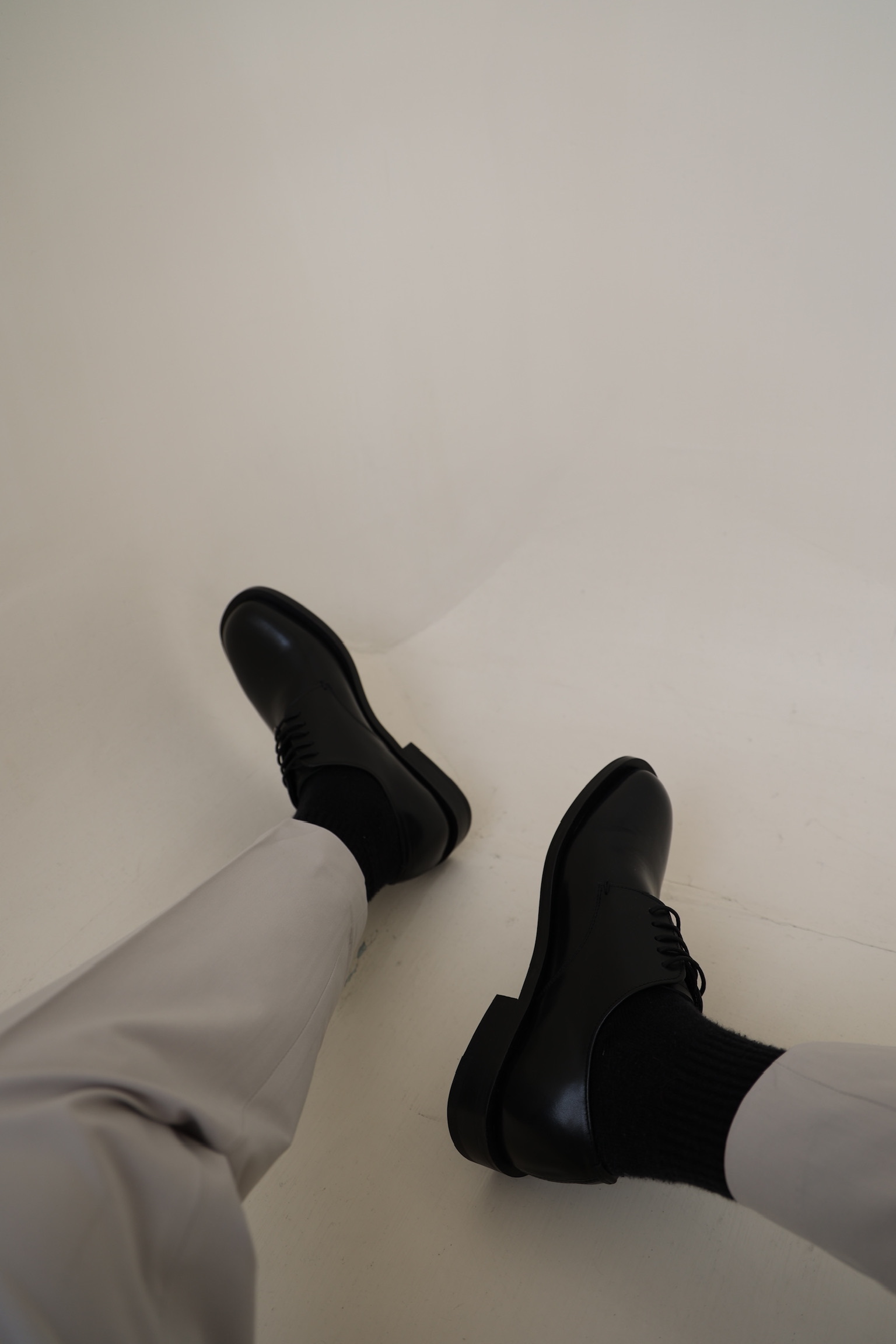 Hand made shoes 微方頭時髦 皮鞋