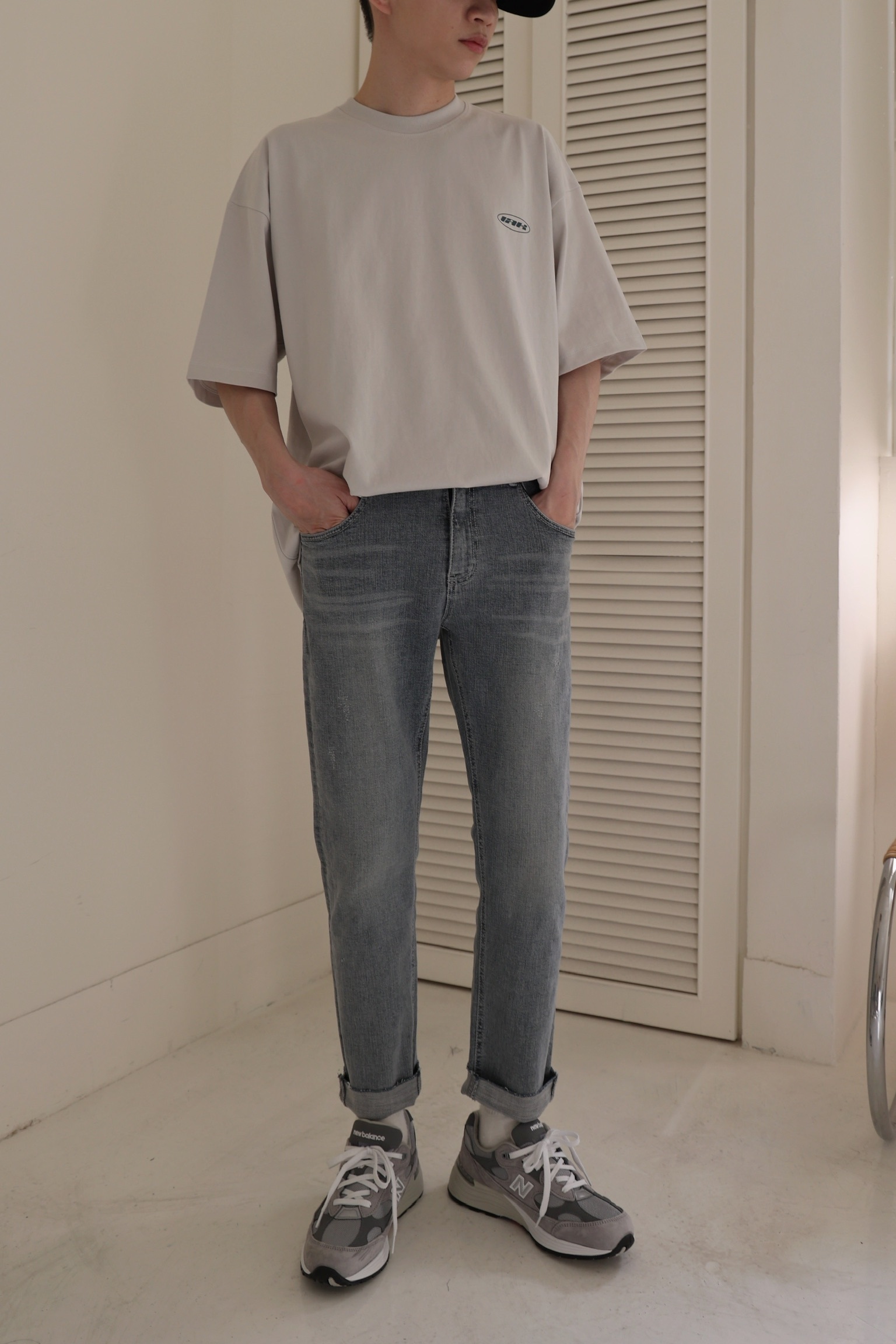 特殊色系 合身不緊身牛仔褲