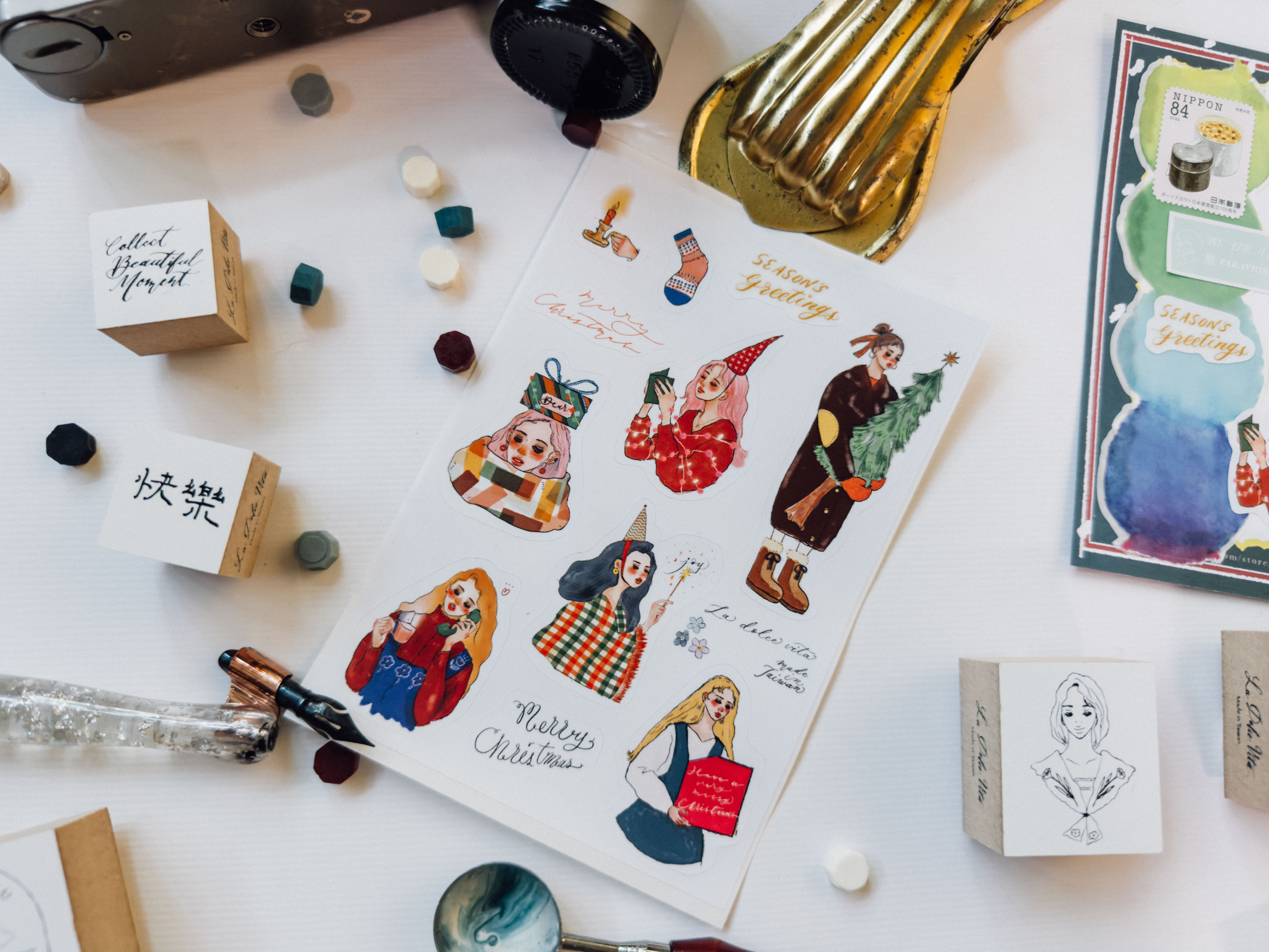 想給你一顆星星一片森林 聖誕貼紙 兩張一組 ｜甜蜜生活