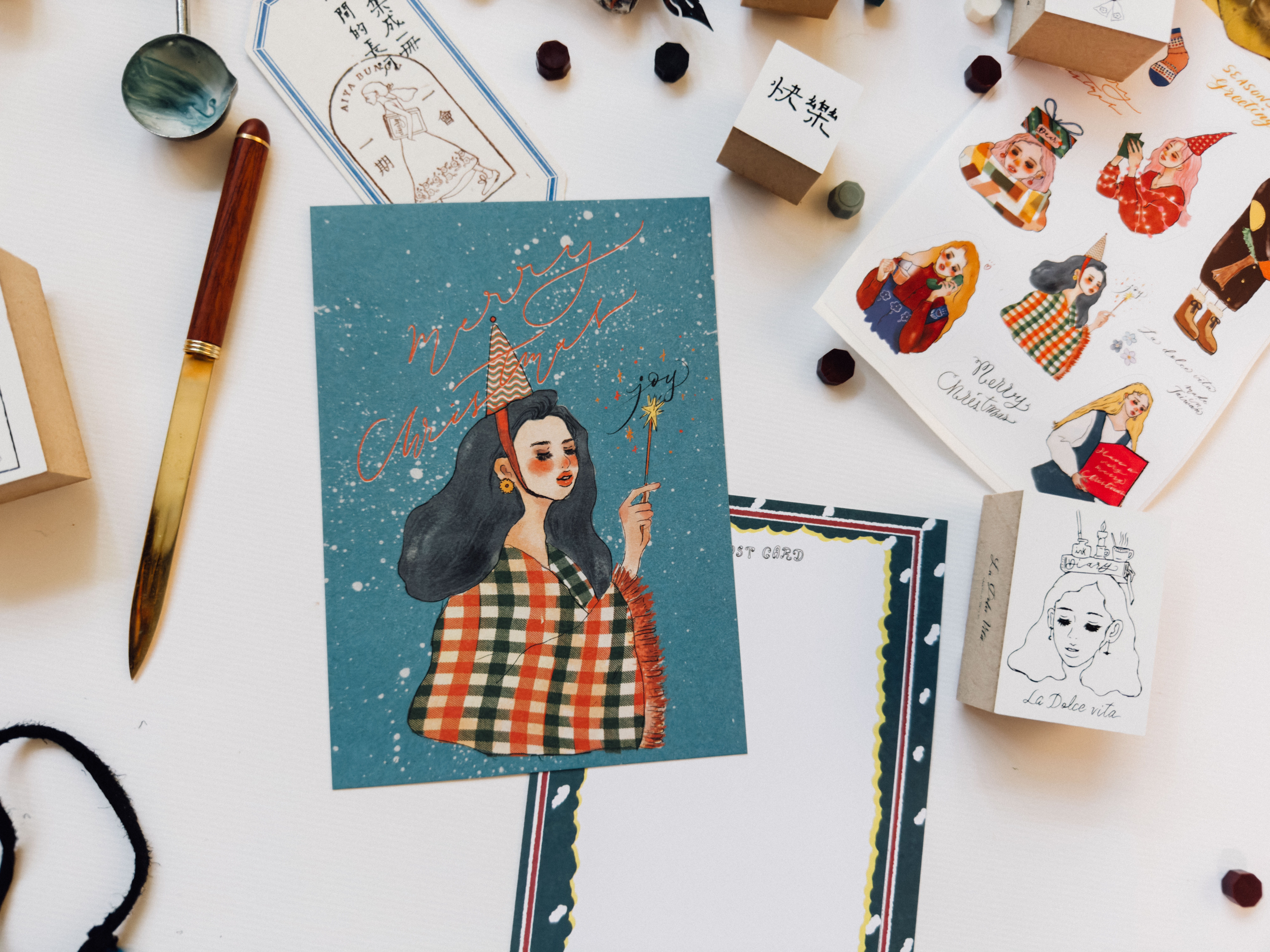 點亮星星 聖誕卡 聖誕明信片｜甜蜜生活