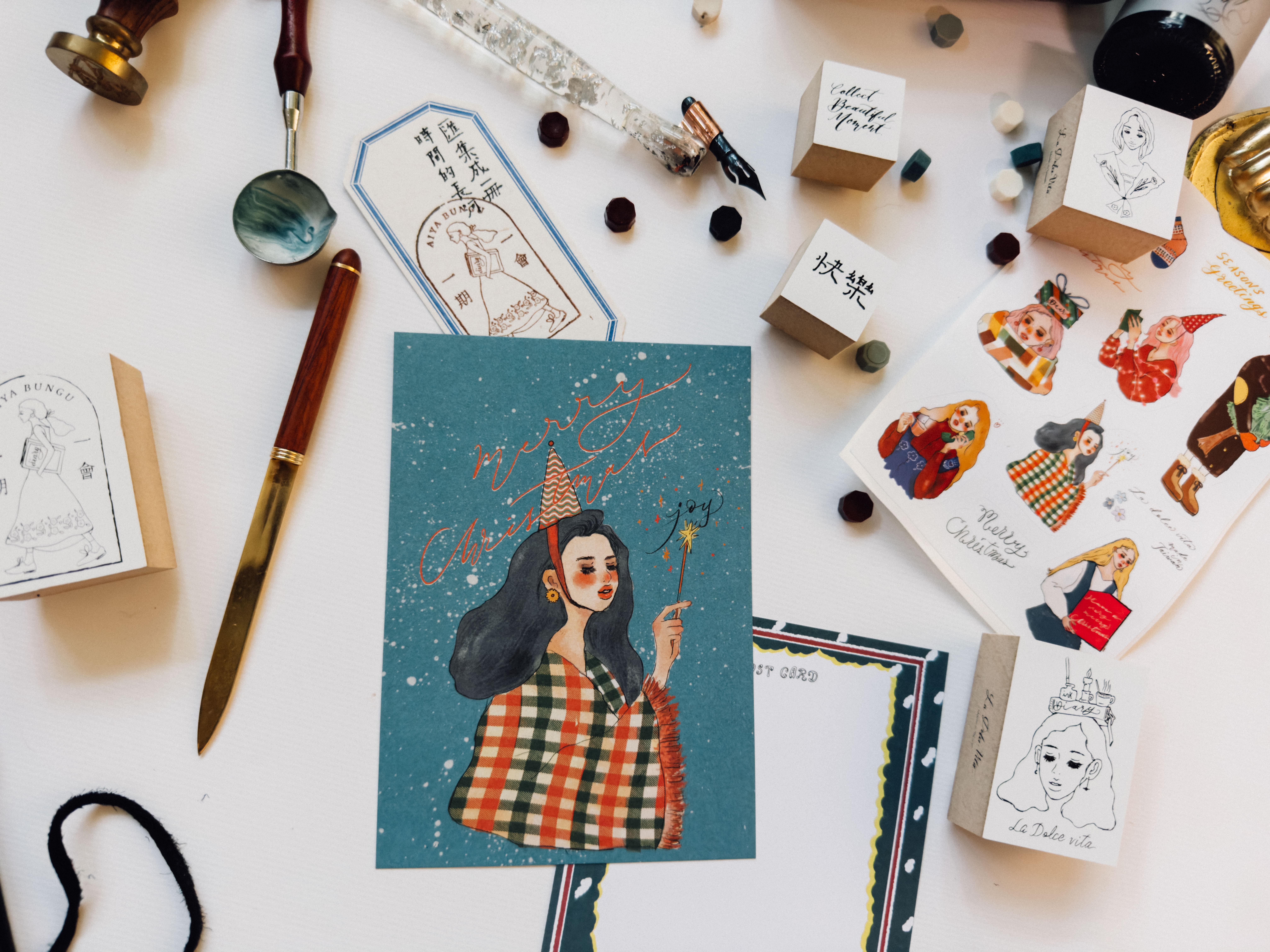 點亮星星 聖誕卡 聖誕明信片｜甜蜜生活