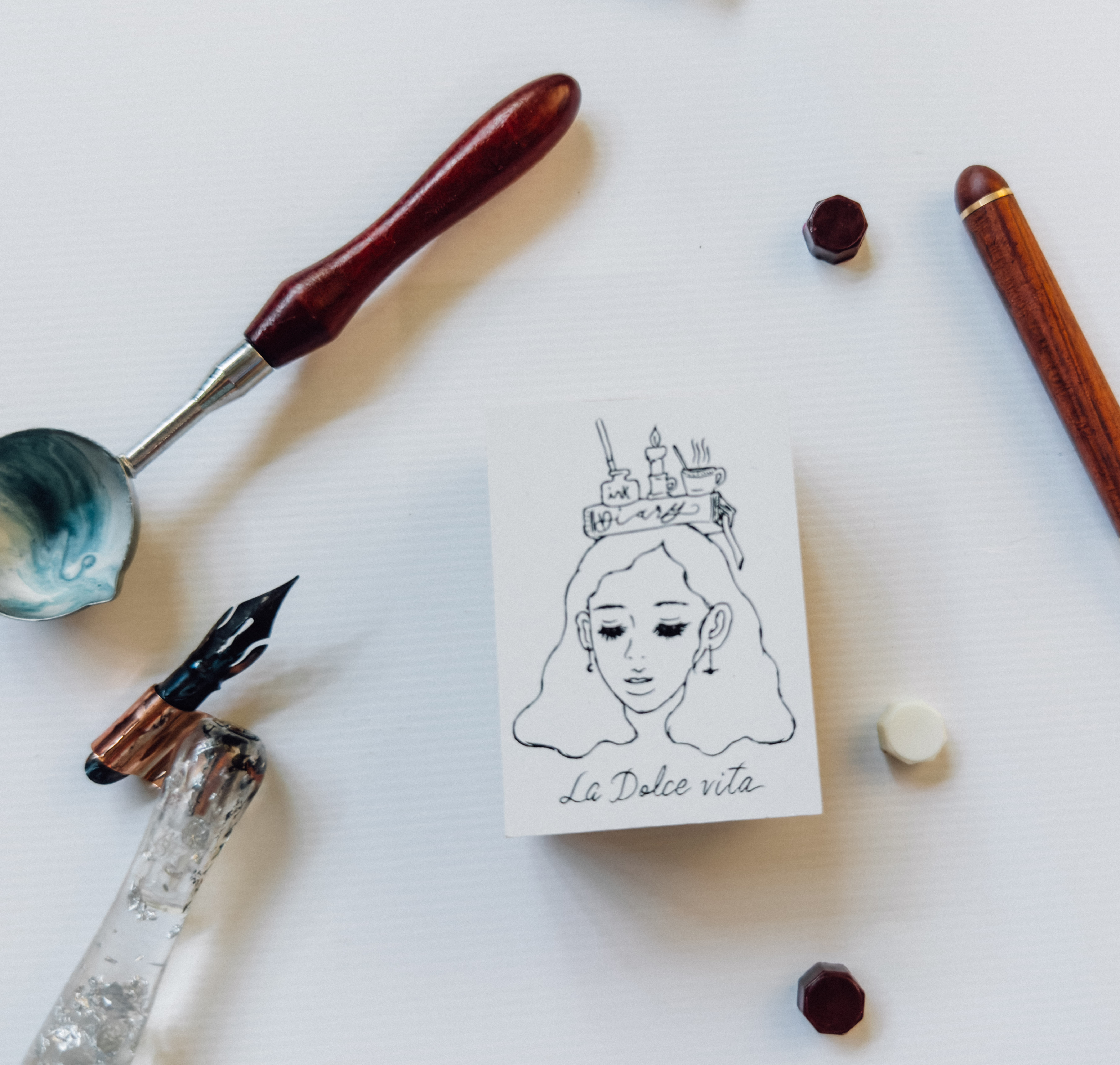 甜蜜生活十週年女孩 木製印章 ｜甜蜜生活