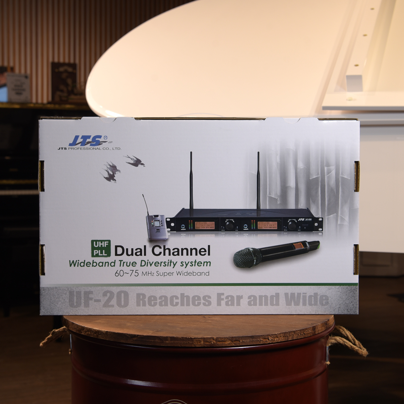 JTS UF-20R自動選訊無線麥克風系統 贈CM-806頭戴式麥克風 X2
