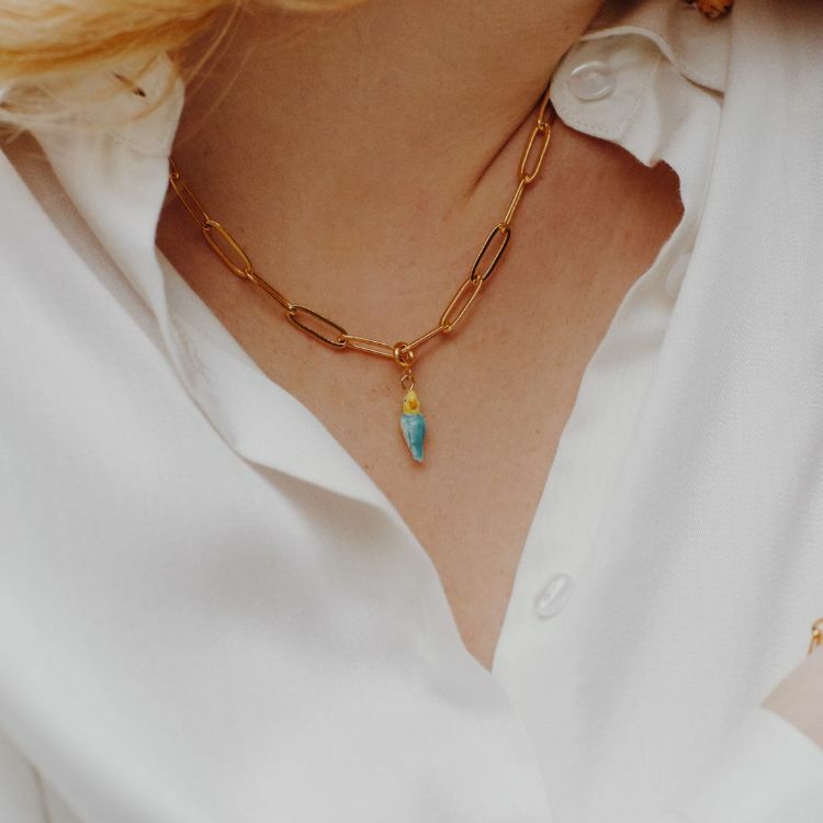 NACH 藍鸚鵡瓷吊墜