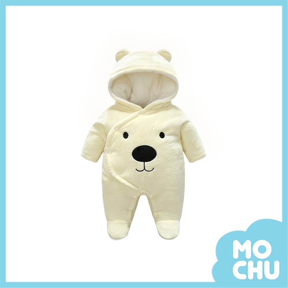 微笑小熊法蘭絨連身衣(加厚款)