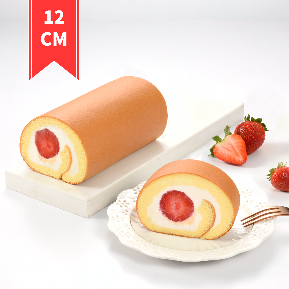 Strawberry roll cake 12cm