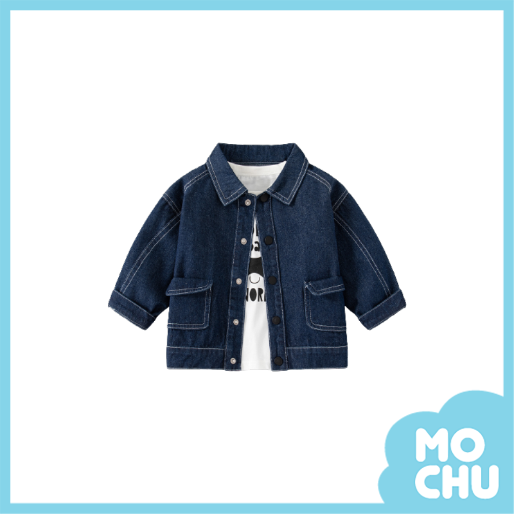 亮眼小口袋牛仔外套