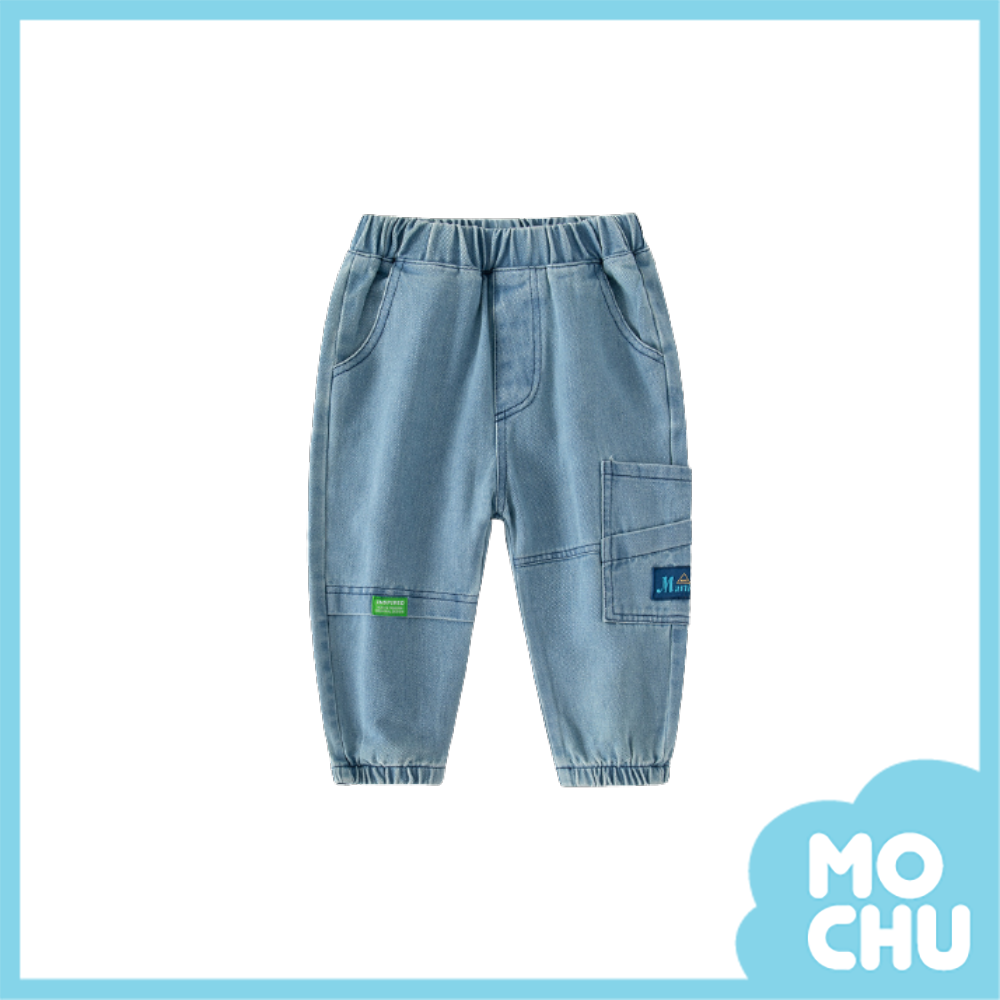 多貼標休閒長褲(兩色)