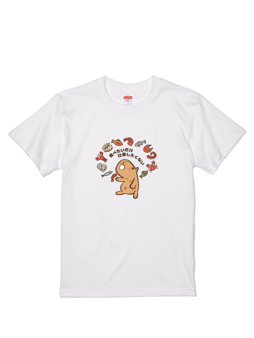 HOSE潮T | 爆肝嚴選|水豚君短T(直)