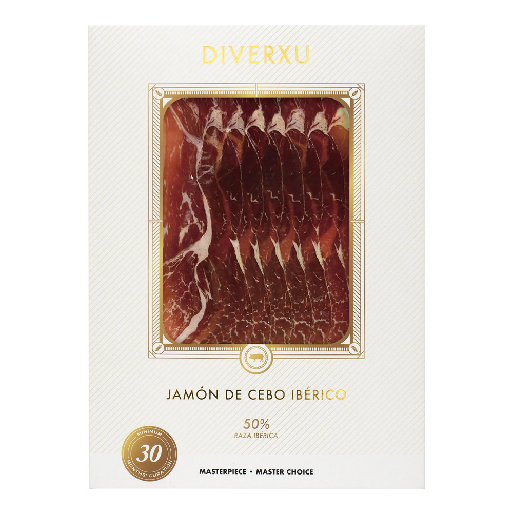 Diverxu 30個月 黑毛豬火腿 [穀物餵飼] 80g