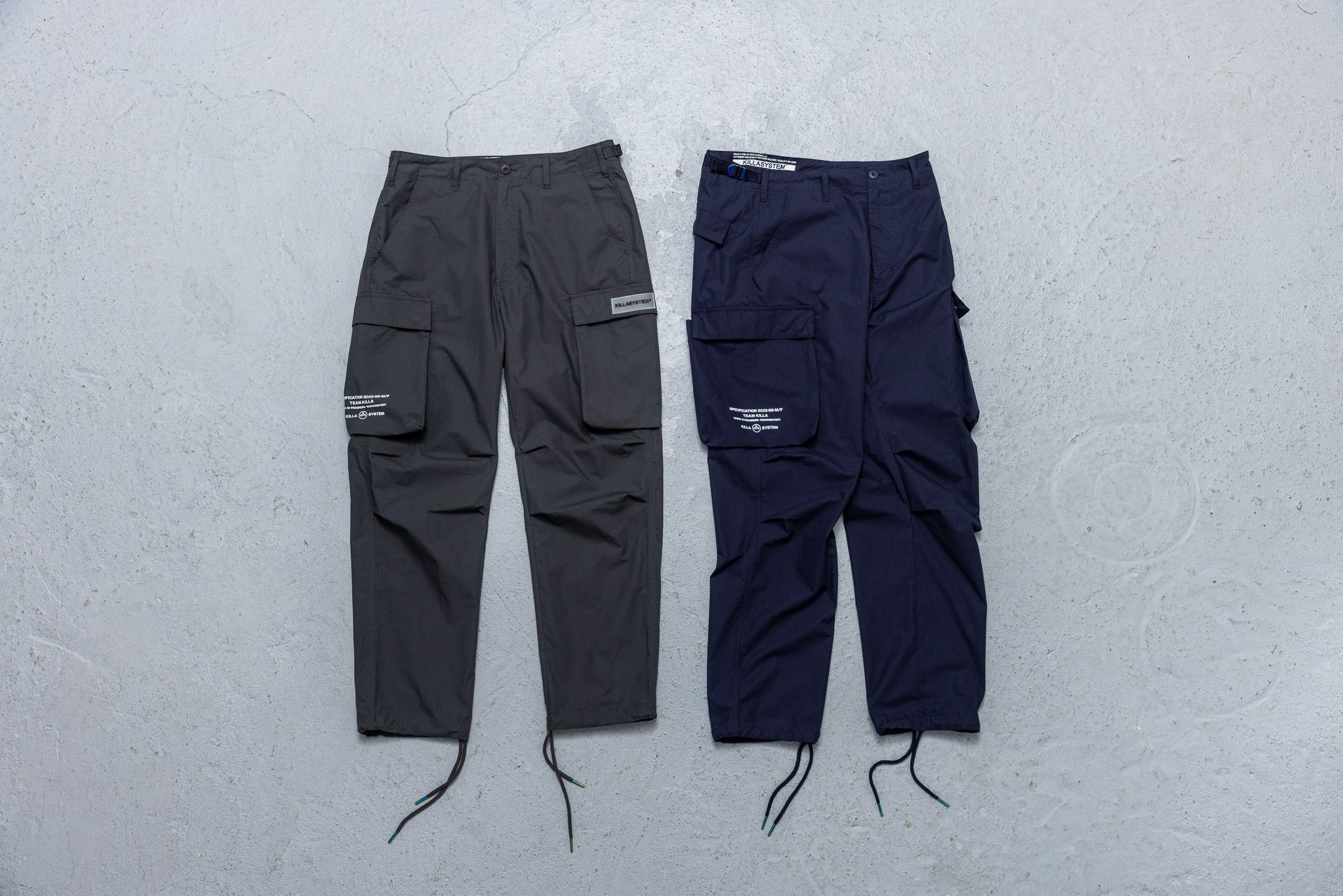 KILLASYSTEM 22F/W TITANIUM CARGO PANTS