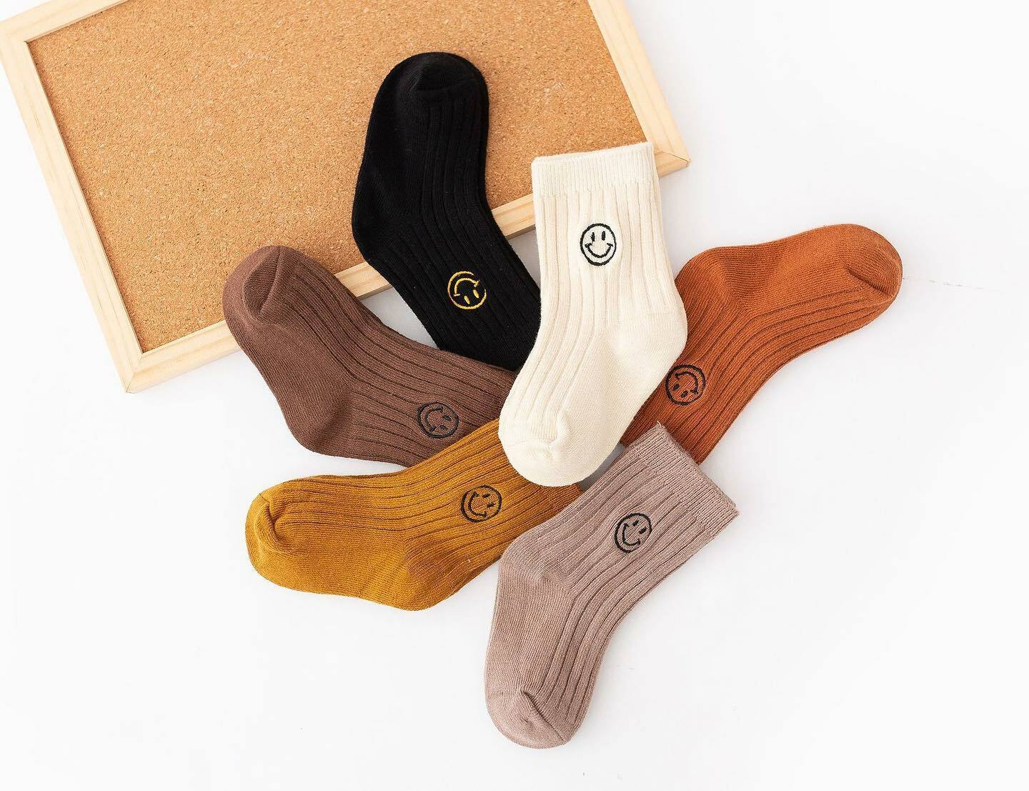 微笑小標大地襪